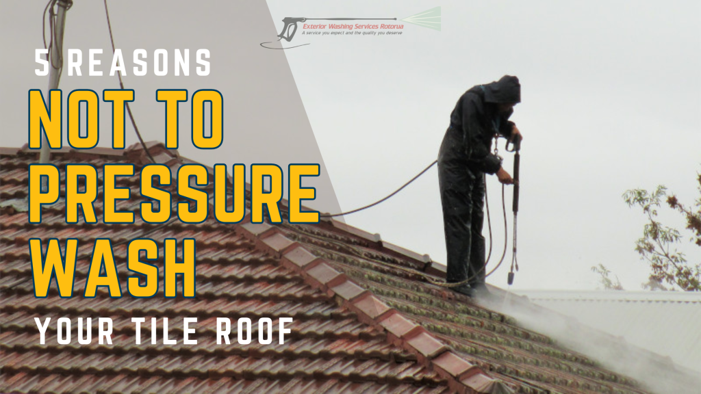 Here’s why Exterior Washing Services in Rotorua and the Bay of Plenty does not recommend pressure washing tile roofs — and what safer alternatives we offer instead.